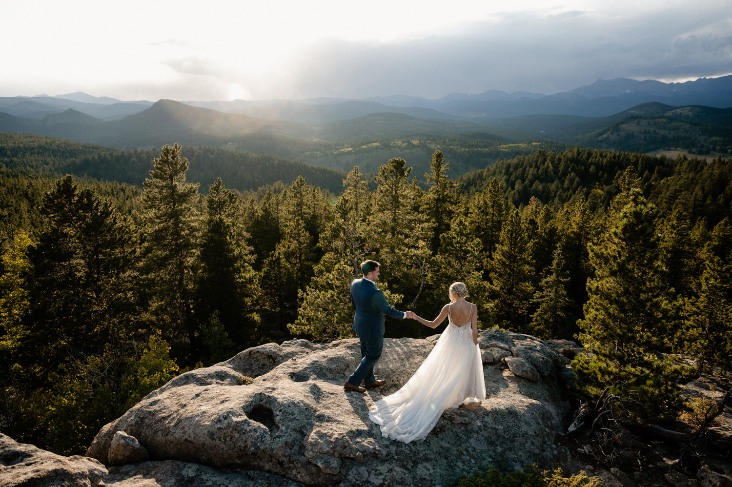 Colorado elopement in the mountains of Boulder