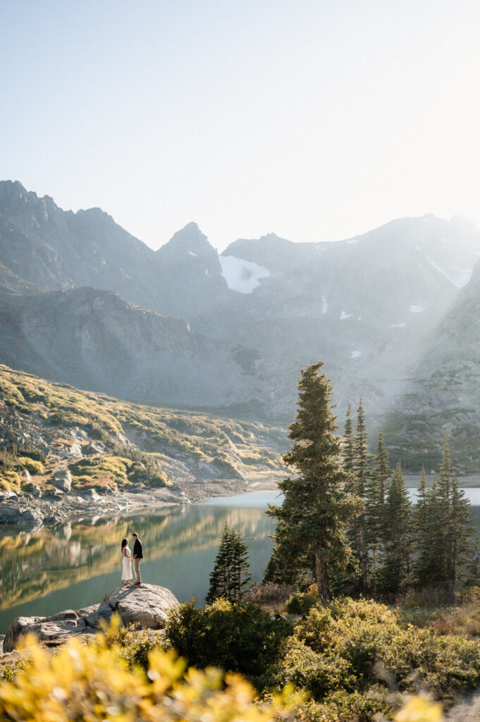 Mountain engagement photos in Colorado