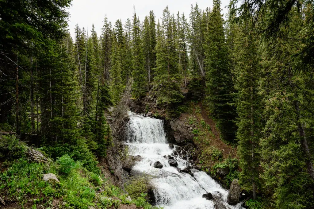 waterfall in Crested Butte Colorado
