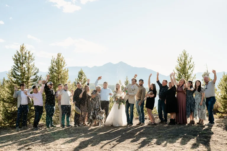 Windy point campground wedding in Colorado