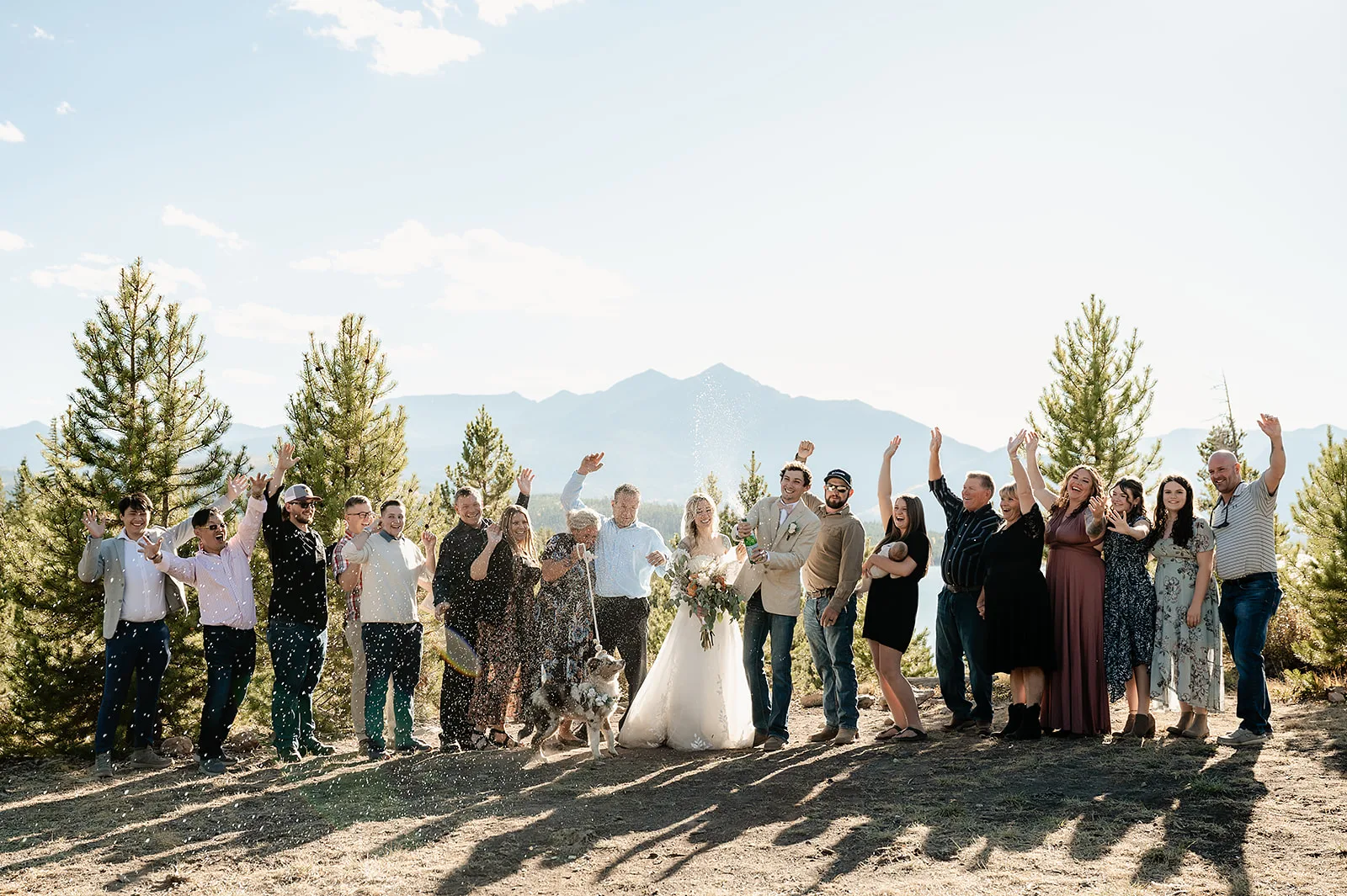 Windy point campground wedding in Colorado