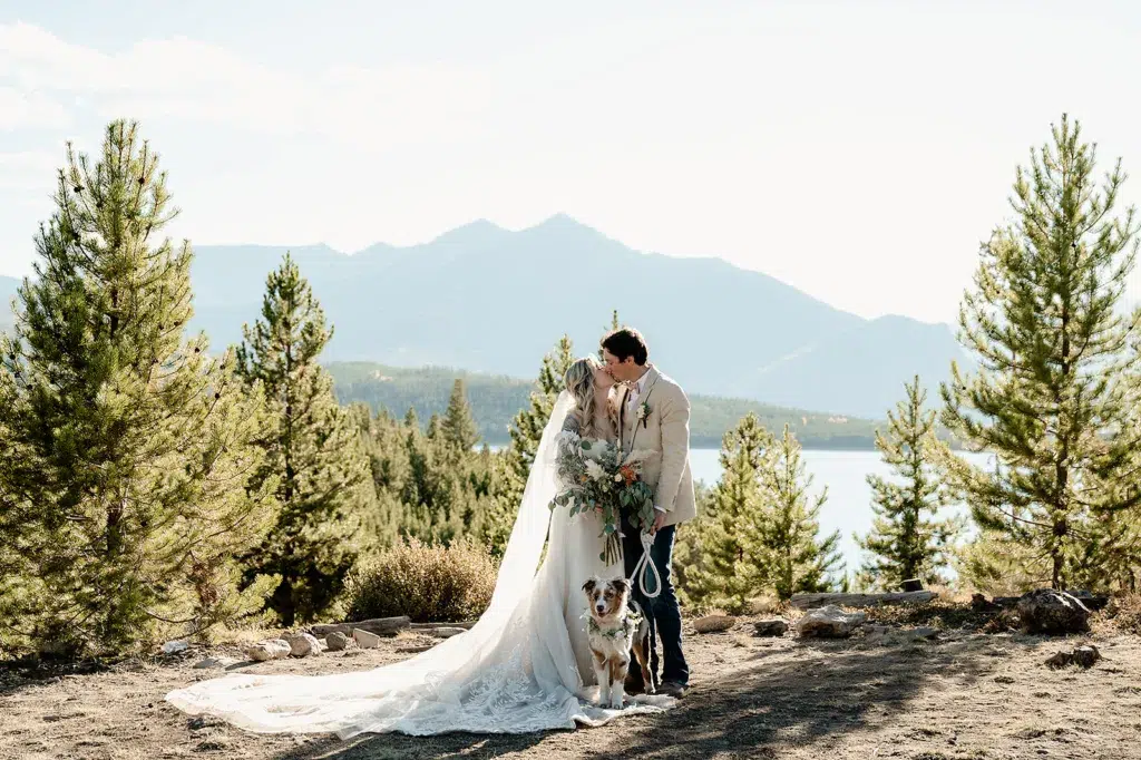 Windy point campground wedding in Colorado