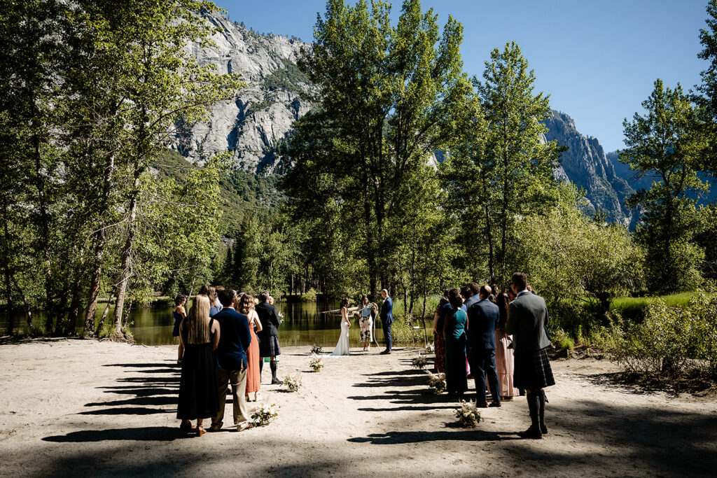 Yosemite Wedding Ceremony at Swinging Bridge Venue