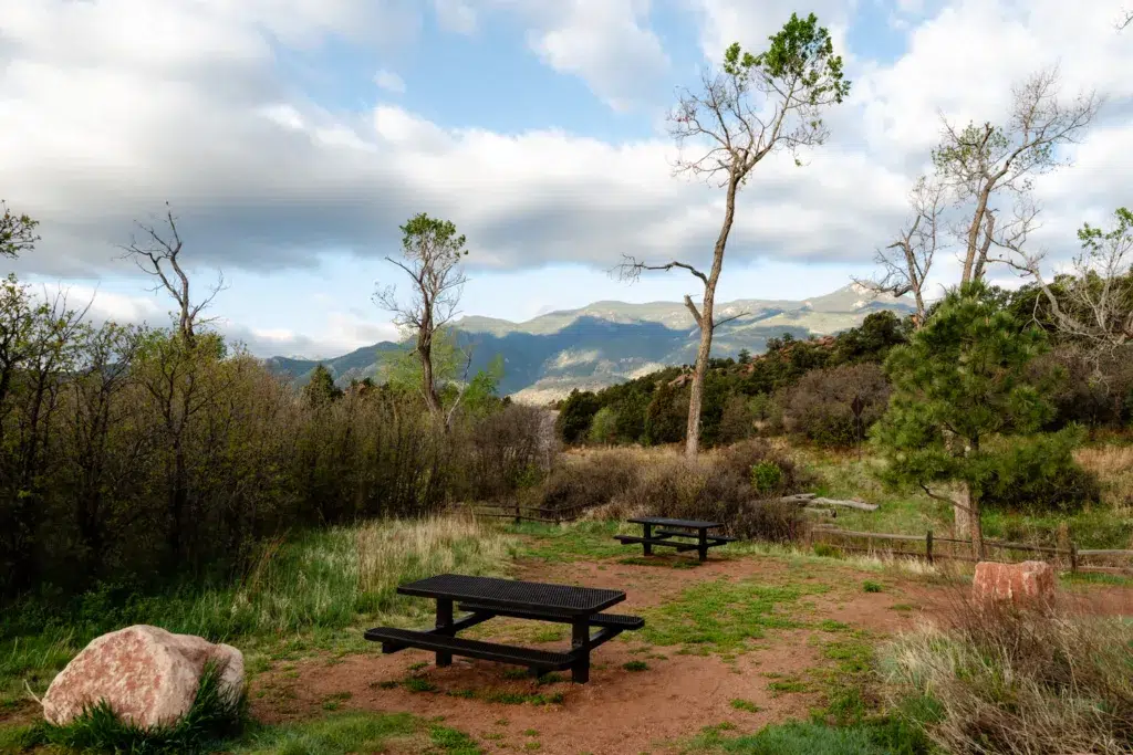 Scotsman Picnic Grounds Area in Garden of the Gods Colorado Springs